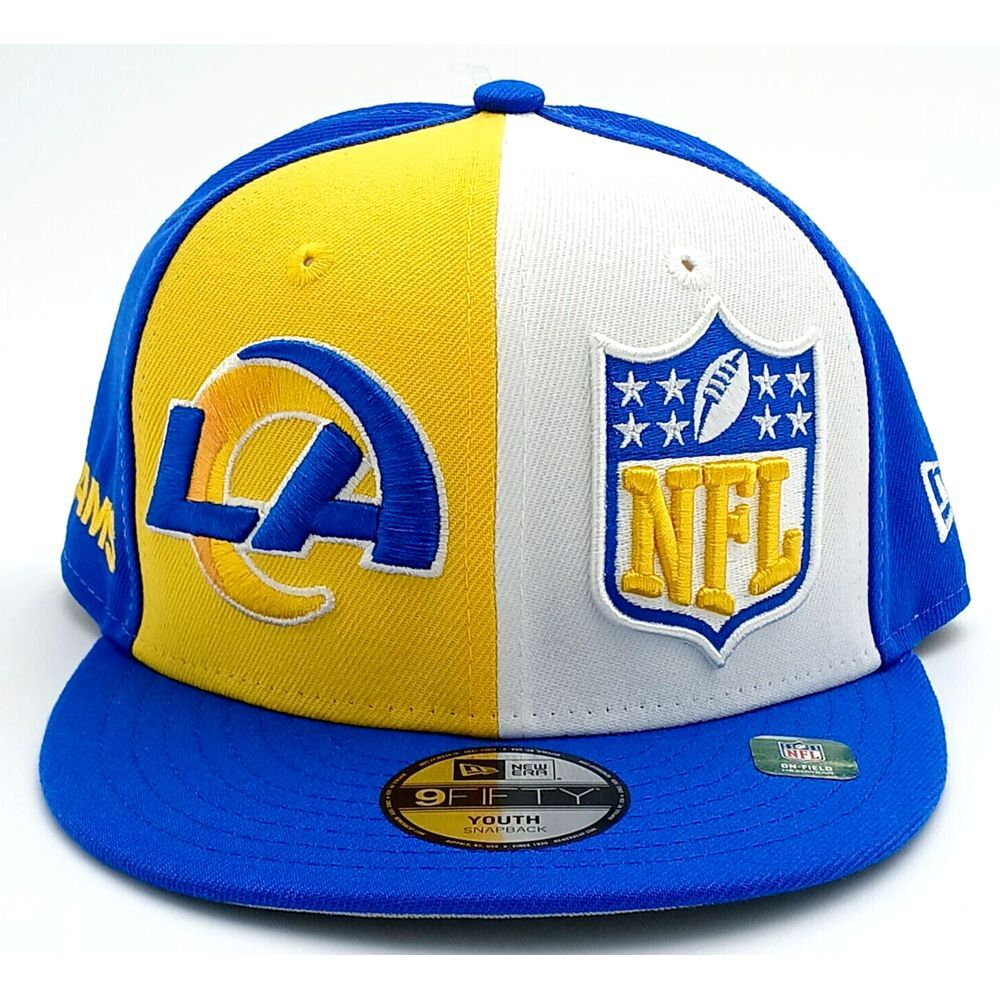 New Era Gold /Royal Los Angeles Rams 2023 Sideline 9Fifty Youth Snapback Hat